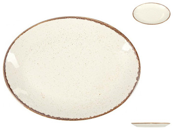 Тарілка овальна Porland Beige, 31см