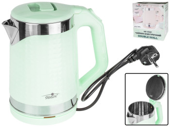 Чайник электрический Stenson Double wall бирюзовый 1,8л 1800W