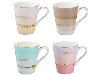 Чашка myCOFFEE Romance 12х8,5х10см 320мл (цена за набор 4шт) 06436