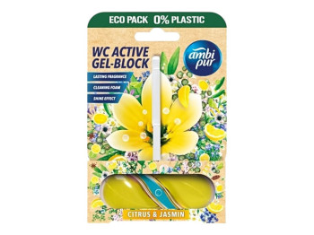 Гель-блок Ambi Pur, 45 мл, цитрус и жасмин, подвесной, для унитаза