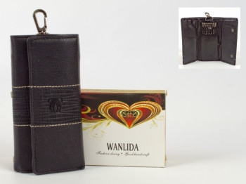 Кошелек-ключница кожзам. "Wanlida" черная.
