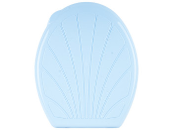 Сиденье для унитаза пластиковая Ромашка (цвет - голубой) Efe plastics
