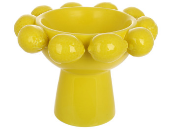 Фруктовница на ножке Lemon, D25х18см