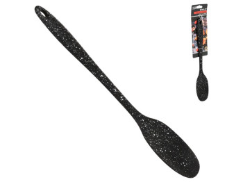 Ложка кухонная Marble, силикон, 26см, цвет черный