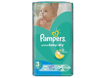 Подгузники Pampers "Active Baby-Dry Midi" (4-9 кг) 58шт