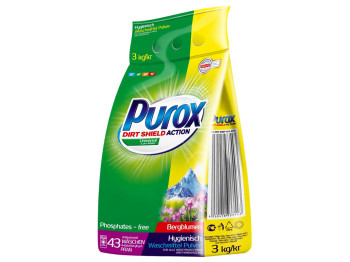 Пральний порошок для всіх типів білизни Purox Universal Bergblumen, 3 кг