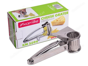 Тертка механічна для сиру Kamille 19,5х10х8см