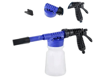 Пистолет-распылитель для мойки автомобиля, регулировка давления, сменные режимы струи, 500мл