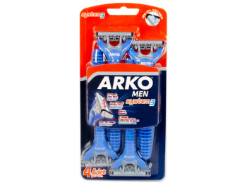 Станки для бритья Arko "Men System3" 3 лезвия (цена за набор 4шт)