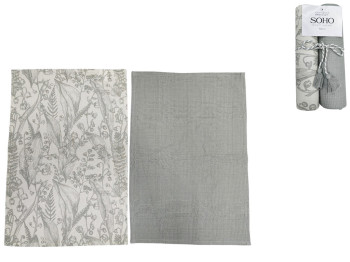 Набір рушників Soho Grey, 40х60см, бавовна 100% (ціна за набір 2шт) 8900070537357