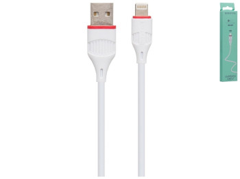 Кабель USB Borofone BX17 Lightning, Білий
