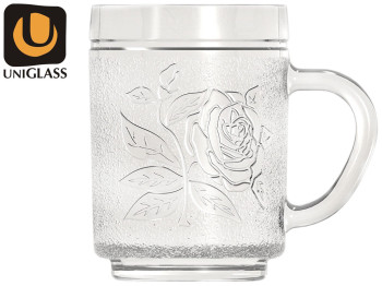 Чашка скляна "Roses" 260мл 40805