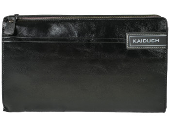 Клатч унисекс мужской/женский черный Kaiduch 22х4х13см