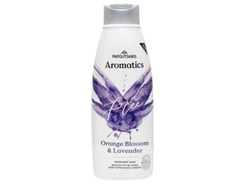 Гель для душа Aromatics vegan free, лаванда и цветы апельсина, с пребиотиками, 600 мл