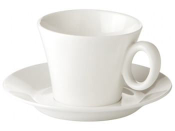 Чашка для капучино ALLEGRO 200мл D9х7см, з блюдцем D15см 42755