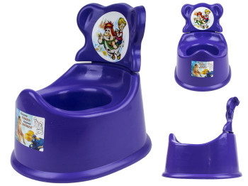 Горшок детский со спинкой 29х24х27см (цвет фиолетовый) Консенсус