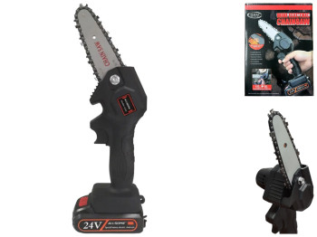 Пила акумуляторна ланцюгова Міні, 25x18x10см, 24V