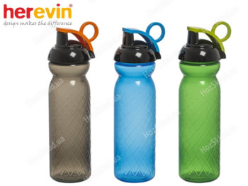 Пляшка-поїлка спортивна Herevin Simple 680мл (кольори асорті) 49901