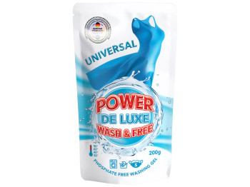 Гель для стирки Power De Luxe универсальный дойпак 200мл
