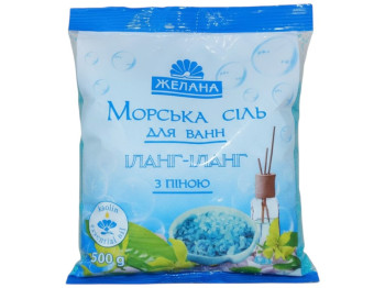 Соль для ванны Желана, морская с пеной и каолином иланг-иланг, 500г