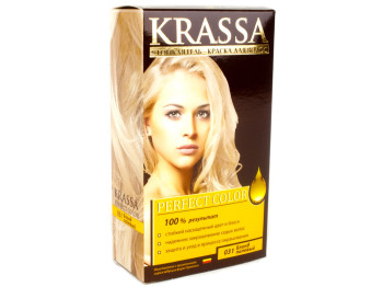 Гель-краска для волос стойкая "Krassa Perfect Color" с окислителем 9% тон 031 Блонд палевый