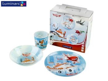 Набор обеденный детский Luminarc "Disney Planes" 3 предмета 78252