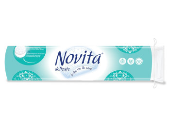 Ватяні диски Novita Delicate косметичні 120шт