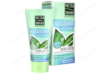 Аква-крем для обличчя Чиста лінія ідеальна шкіра миттєва матовість 50мл