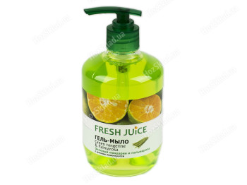 Гель-мило Fresh juice Зелений мандарин і пальмароза 460мл (дозатор)