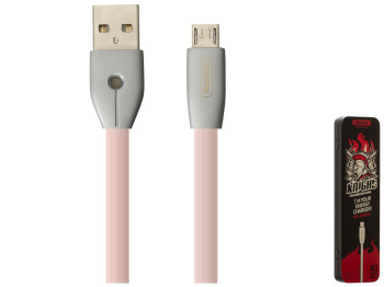 Кабель USB Remax RC-043m Knight Micro Цвет Розовый