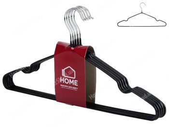 Набор вешалок для одежды Idea Home Black 40,5х21х0,3см (цена за набор 8шт) 21377