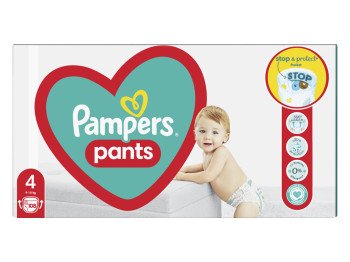 Подгузники-трусики Pampers Active Baby Pants, одноразовые, ночные, размер 4, 9-15кг, 108шт/уп