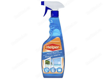 Средство для мытья стекол Helper Морская свежесть 500мл
