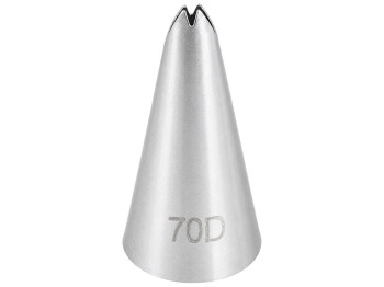 Насадка для кондитерського мішка Листок №70D, нержавіюча сталь, 3,5×1 см (ціна за 1шт)