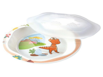 Тарелка с крышкой DINO D22см 93443