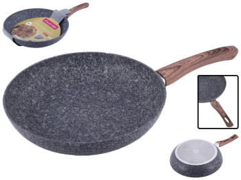 Сковорода алюминиевая с антипригарным покрытием PTFE Kamille 30см