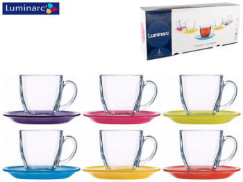 Сервиз чайный Luminarc Carina Rainbow (чашки 220мл) 12 предметов 32473