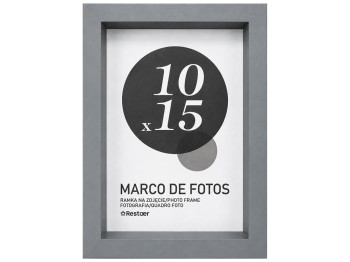 Фоторамка Restaer, серая, для фото 10×15 см (4×6)