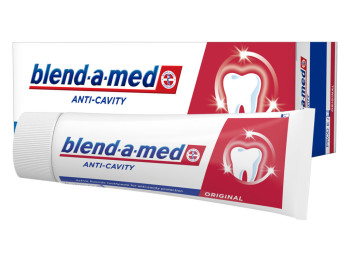 Паста зубна Blend-a-med Original Anti-Cavity, з м'ятою та фтором, захист від карієсу, 75мл