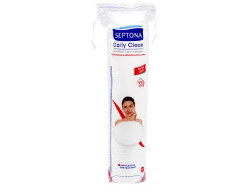 Ватные диски Septona Daily Clean Extra Soft, 100% хлопок, 100шт