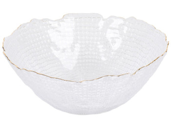 Салатник Diamante, скло, 20см, колір прозорий