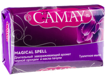 Мило туалетне тверде Camay Магічне заклинання з ароматом чорної орхідеї і масла пачулі 85г