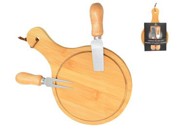 Доска для сыра с ножами 18x26см (цена за набор 3 предмета)