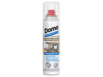 Средство для ухода за изделиями из нержавеющей стали DOMO глянцевый блеск 150мл