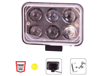 Фара рабочего света Pulso, WLP-184D SPOT, 6Led х 3W, 10-30V, 18W, 6000K