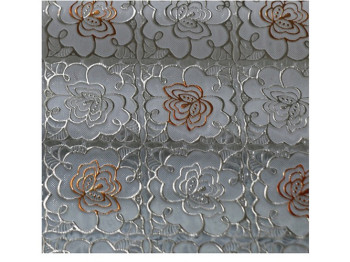 Клеенка виниловая ажурная "Lace" золото с печатью 1,37x20 метров (цена за рулон)