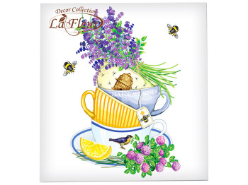 Салфетка La Fleur "Лавандовое наслаждение" 33х33 2 слоя 20шт