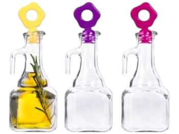 Бутылка для масла Herevin Oil&Vinegar, стекло, пластик, 275мл, цвет прозрачный (цена за 1шт)