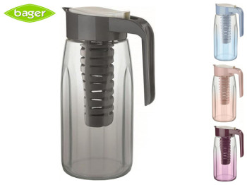 Глечик з кришкою Bager Fiesta Colour Infueser 1,45л 33586