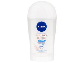 Дезодорант-антиперспірант Nivea "Ефект пудри" fresh, 48 годин, антибактеріальний твердий 40мл